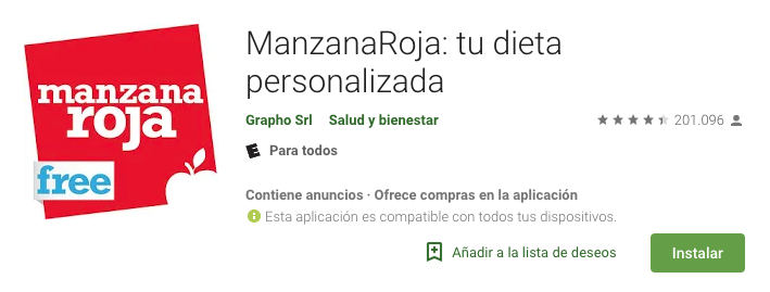 La mejor app de dieta